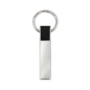 llaveros, aleación de metal, negro, 1.4*6.4 centimetros, rectangular con cuerpo plateado
