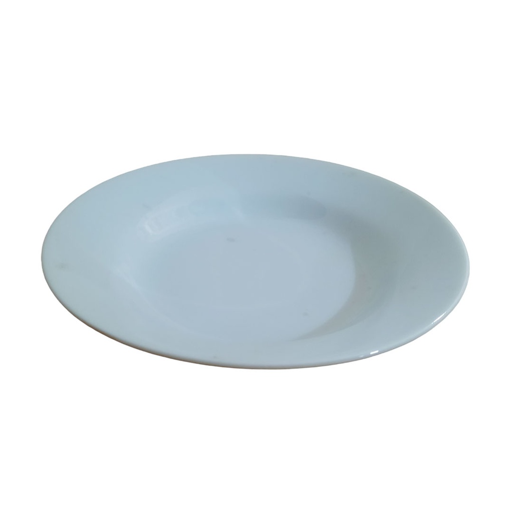 plato, cerámica, blanco, 7 pulgadas, redondo sopero