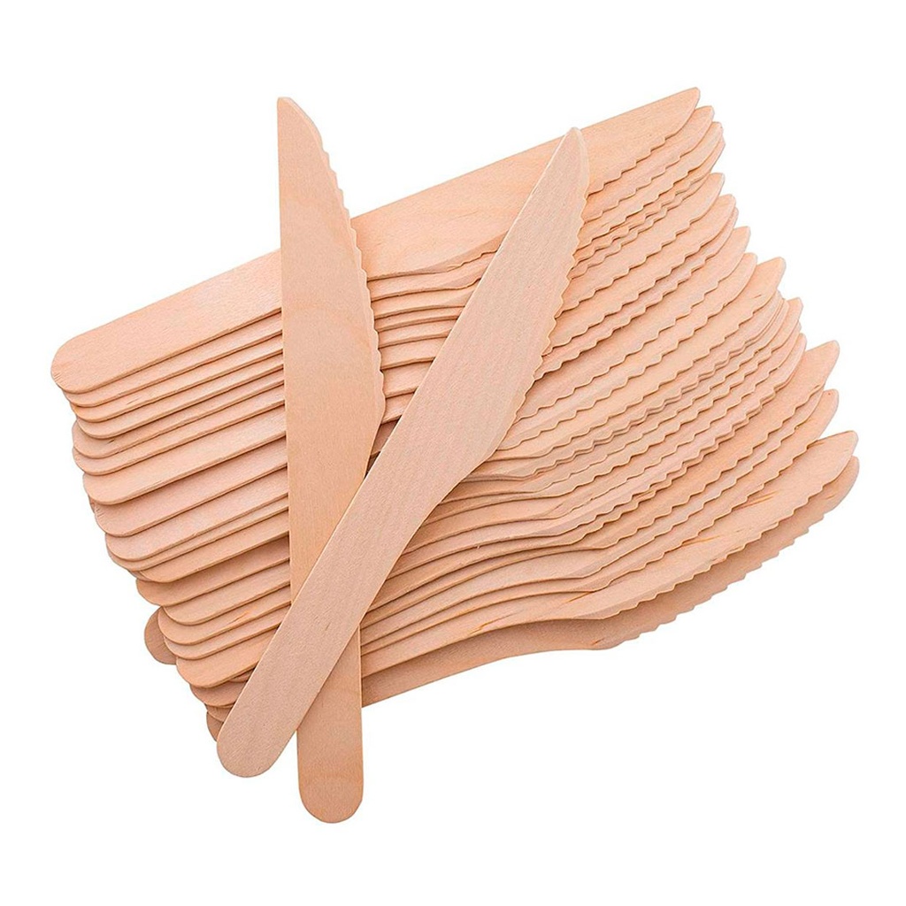 set, madera, color natural, 16 centimetros, 24 cuchillos