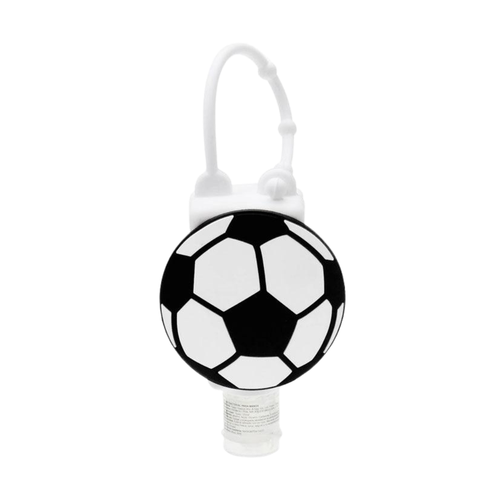 dispensador de gel, plástico, blanco, cola de raton 30 ml , diseño de pelota,