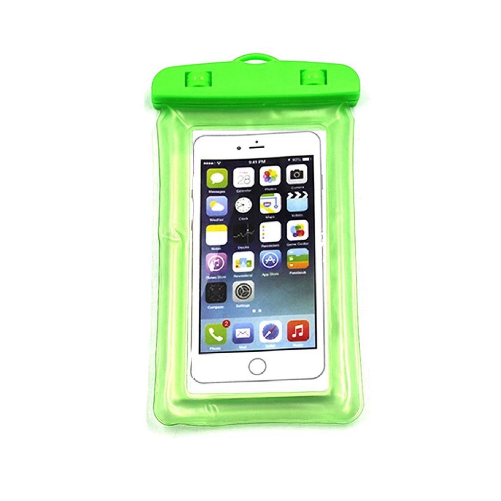 porta documentos, plástico, verde, 11.5*23 centimetros, a prueba de agua