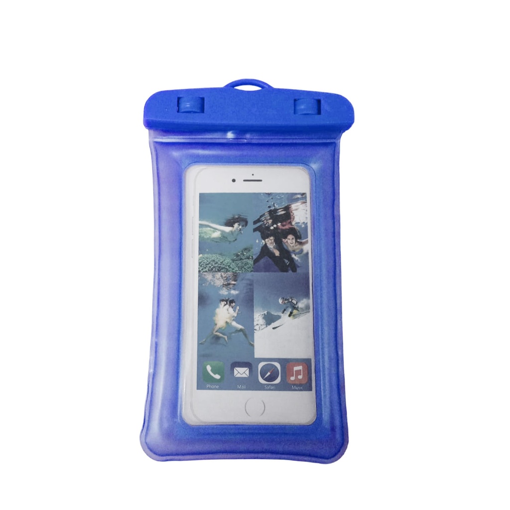 porta documentos, plástico, azul reflex, 11.5*23 centimetros, a prueba de agua