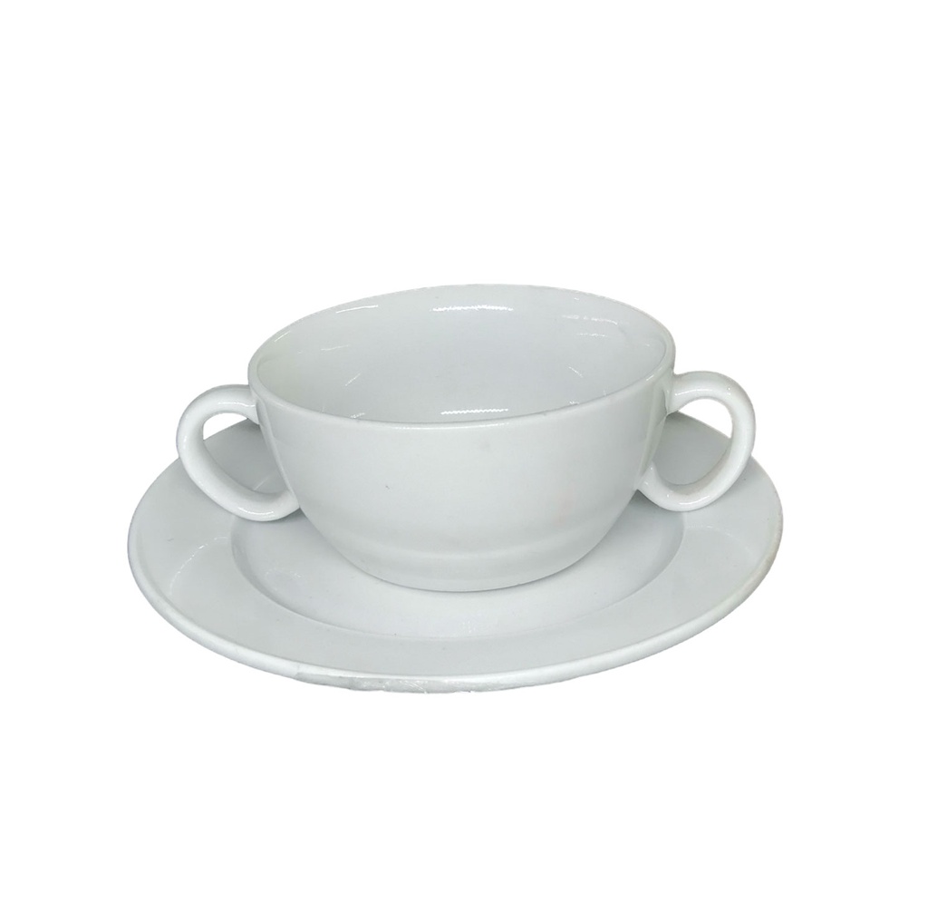 sopero, cerámica, blanco,  nd, con porcelana