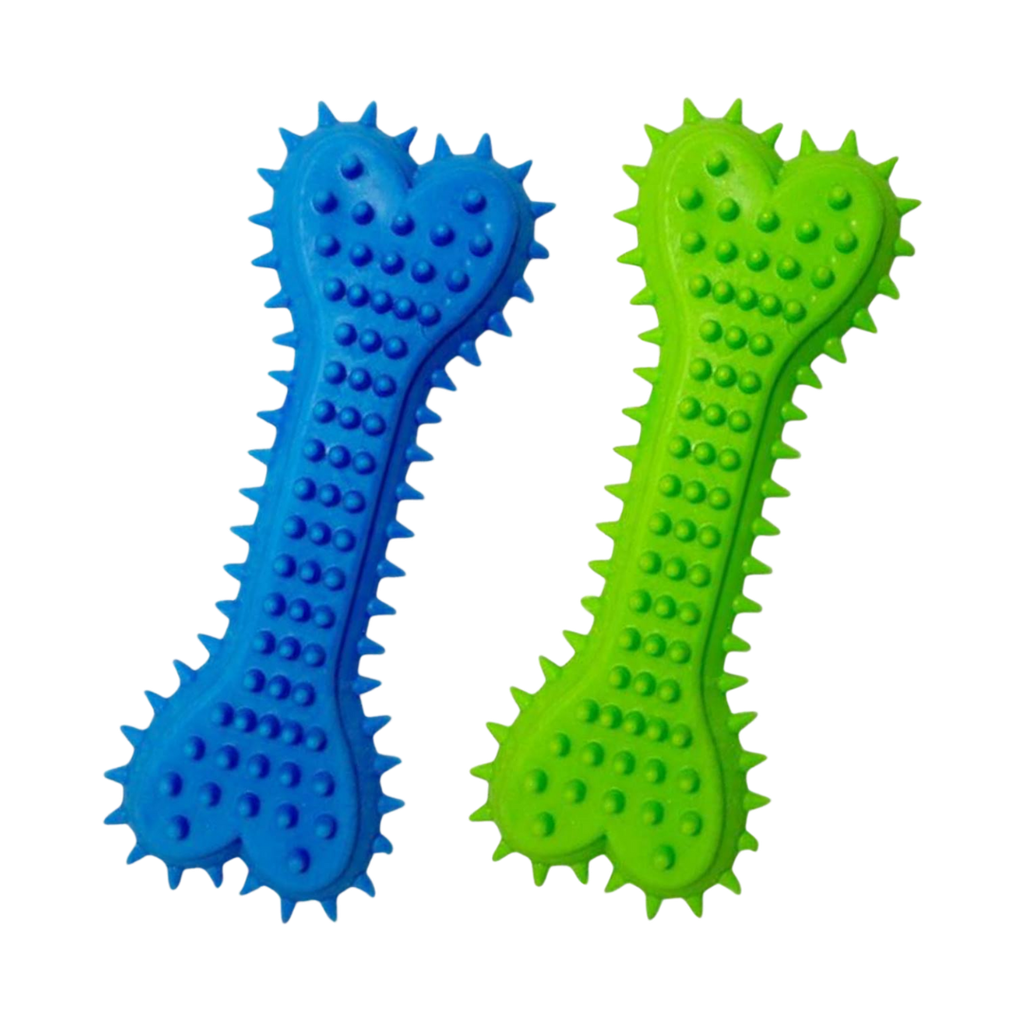 mordelon de caucho, plástico, surtido, 6*16 centimetros, para perro