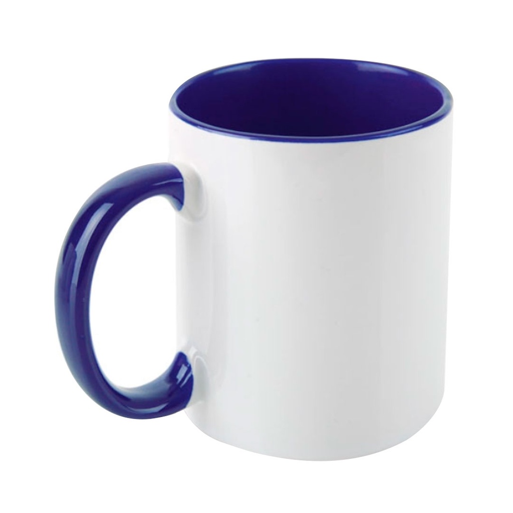 taza, cerámica, azul reflex, 8.2* h9.5 cm 11 oz , para sublimar color en interior y oreja