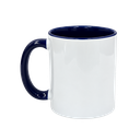 taza, cerámica, azul reflex, 8.2* h9.5 cm 11 oz , para sublimar color en interior y oreja