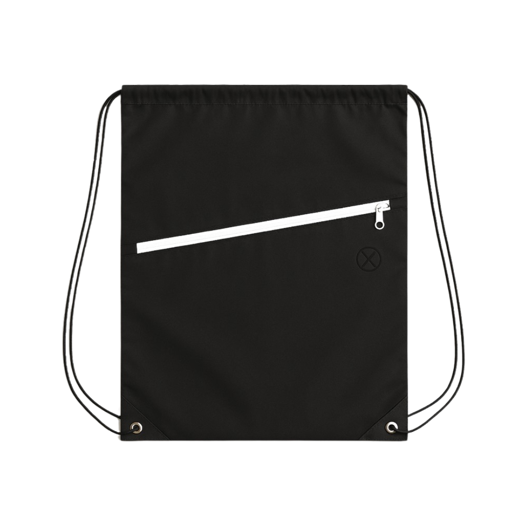bolsa runner, poliéster, negro, 34*42 centimetros, impermeable