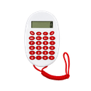 calculadora digital con pita roja