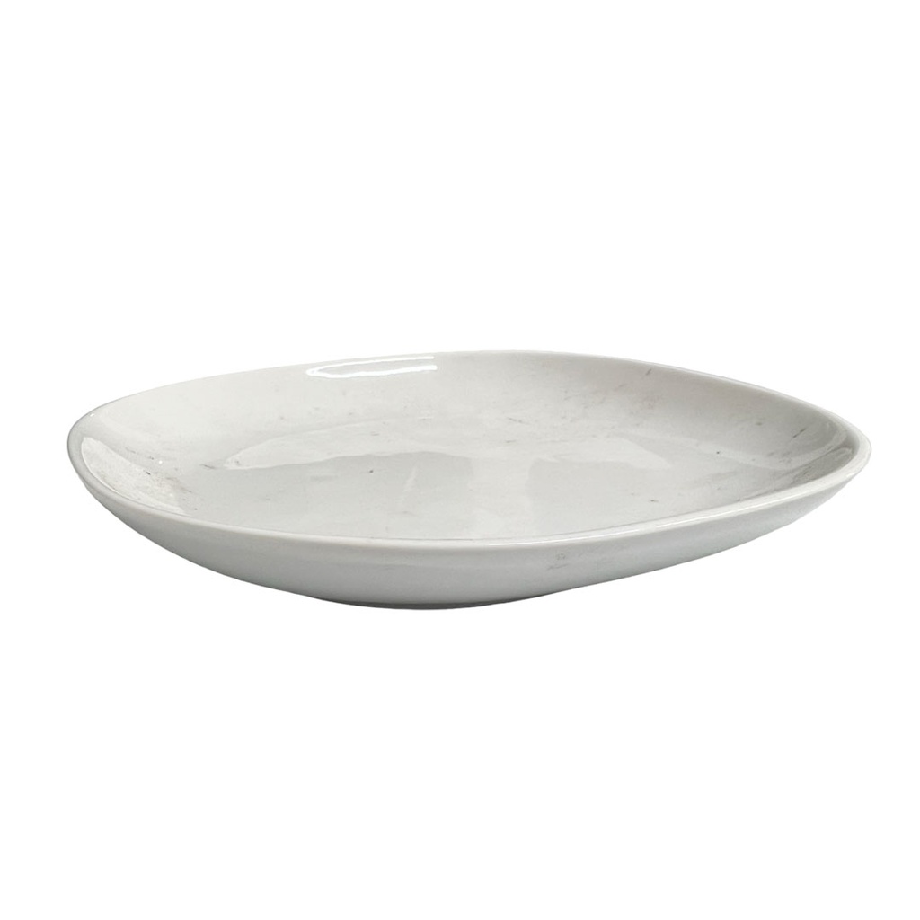 plato, cerámica, blanco, 8.25 pulgadas, redondo