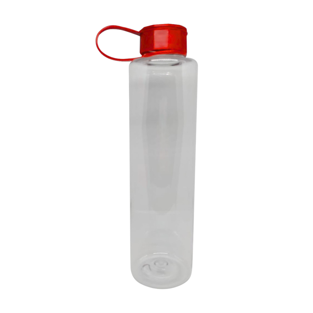 pachones, plástico, color natural, 850ml centimetros, con tapa rojo cilindro odin