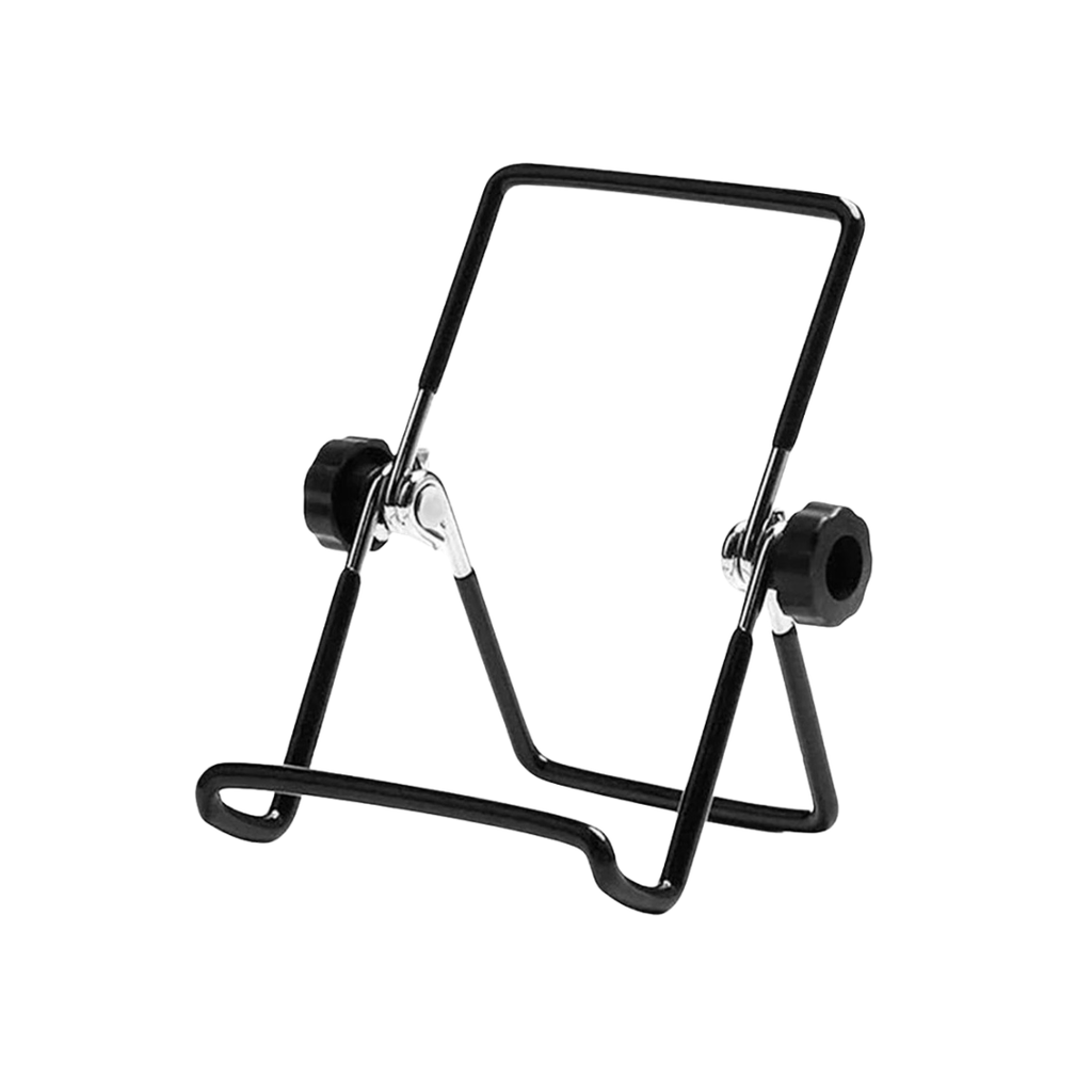 stand, metal, negro, 5 a 8 pulgadas, para celular