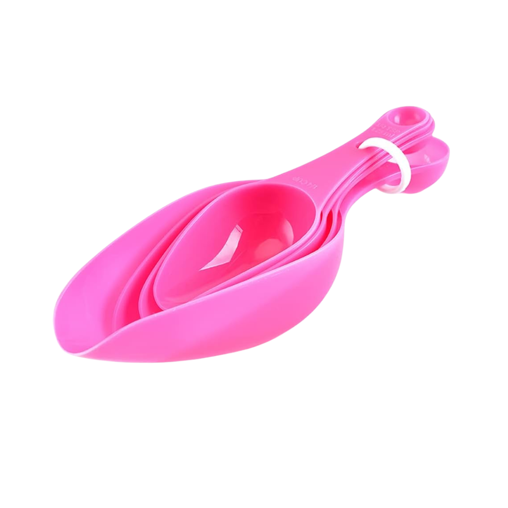 cuchara medidora, plástico, rosado,  ,