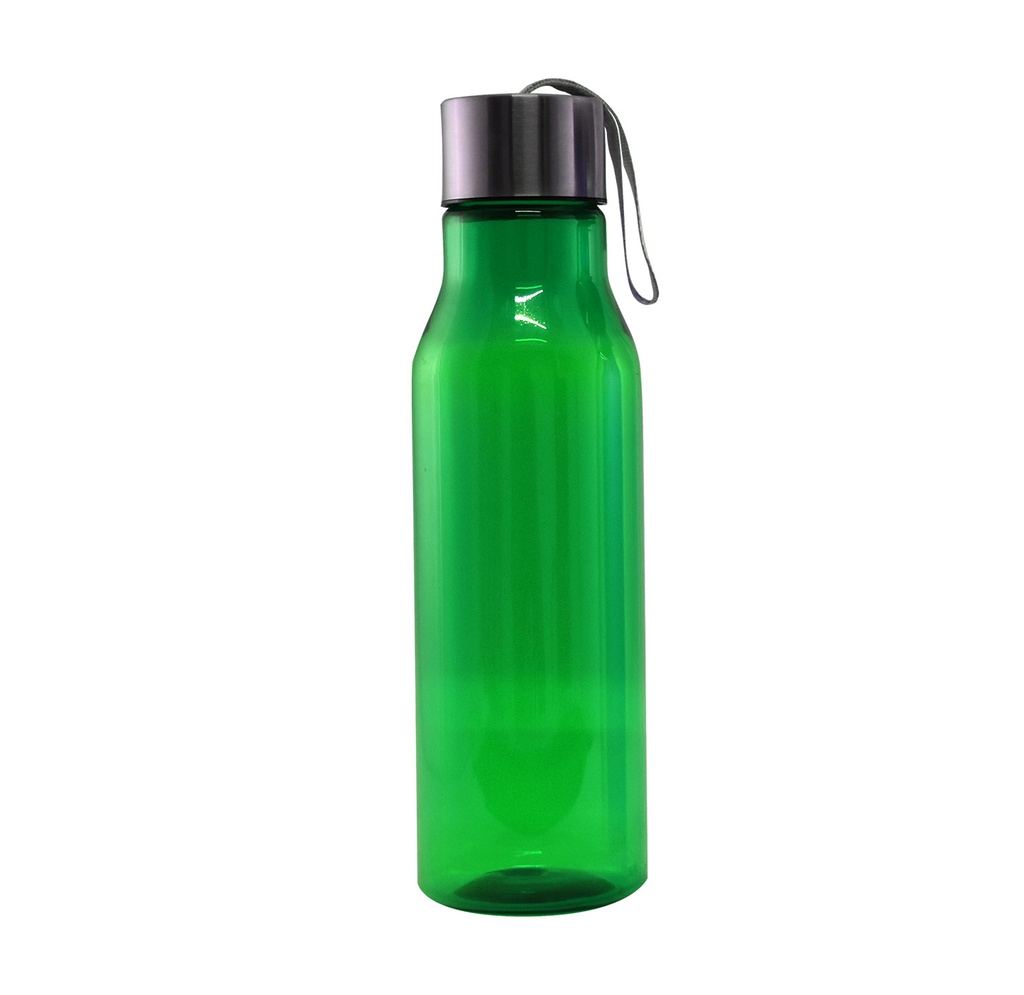 pachon, plástico, verde, 23*6.5 cm 650 ml , con tapadera de aluminio y agarrador
