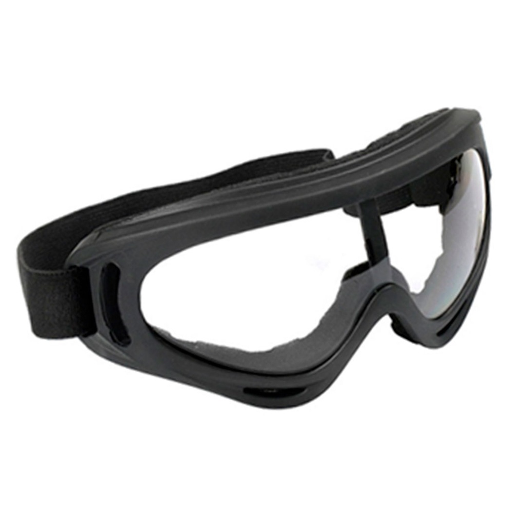 lentes, plástico, negro,  nd, protectores