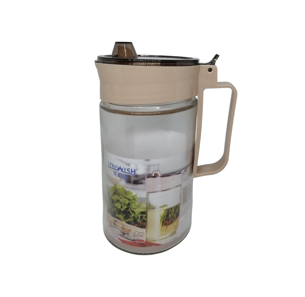 dispensador, vidrio, , 580 mililitro, con agarrador y tapa