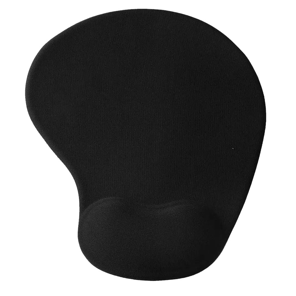 mouse pad, silicón, negro, 19*23.5 centimetros, con apoya muñecas