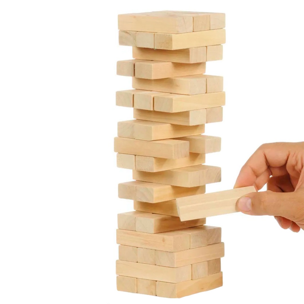 bloques, madera, color natural, 17*5.7*5.7 centimetros, 45 pcs