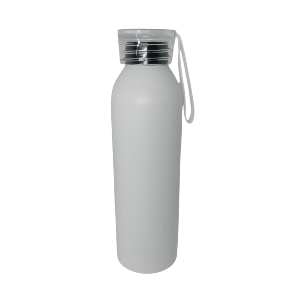 pachon, aluminio, blanco mate, 600 ml con , tapa transparente,