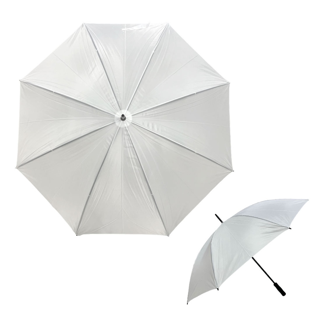 sombrillas, poliester, blanco, 122*140 centimetros, liso, small