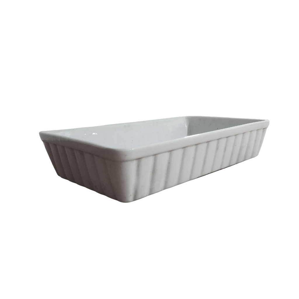bandeja, cerámica, blanco, 13 pulgadas,
