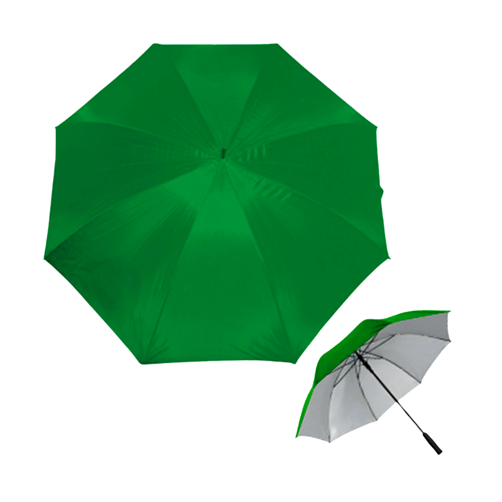 sombrillas, poliester, verde, 120*140 centimetros, fondo plateado