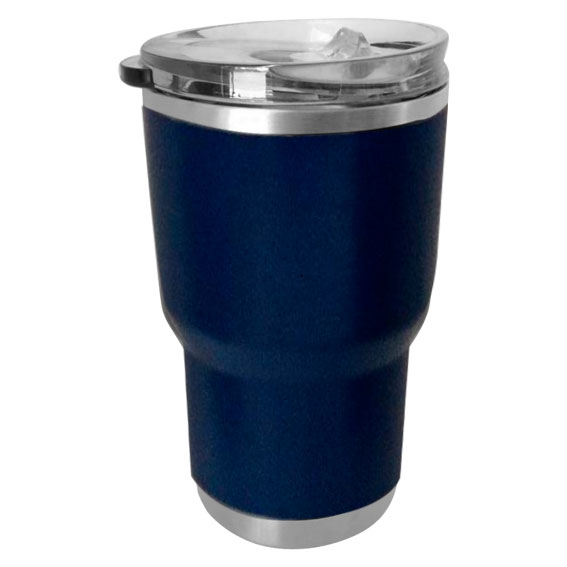 vaso, acero inoxidable, azul mate, 12 onzas, termico doble pared carl