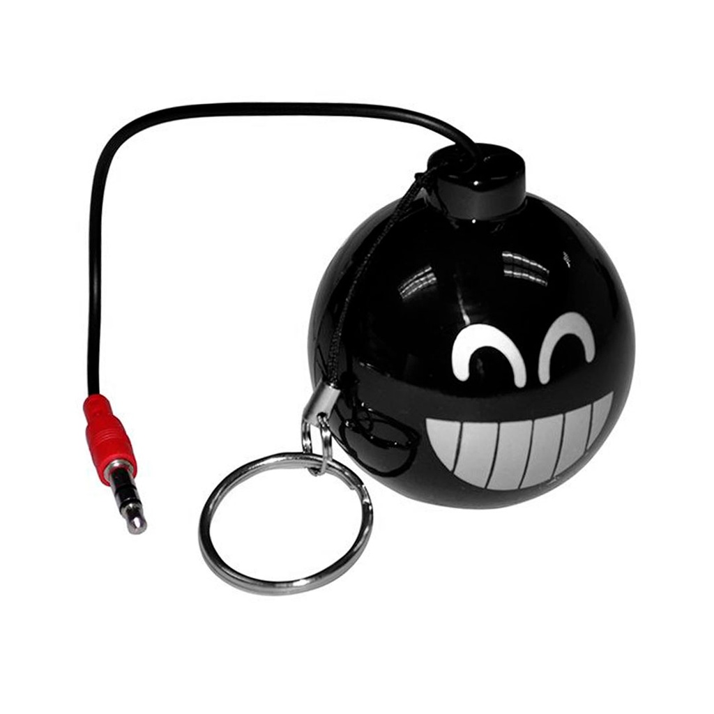 bocina, plástico, negro, tipo bomba , de cable para celular