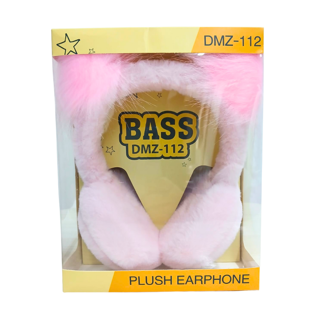 audifono, felpa, rosado, 18*23*10 centimetros, de diadema plastica