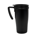 Taza, Acero Inoxidable, Negro Mate, 450 Ml Dull Con , Interior Plastico  