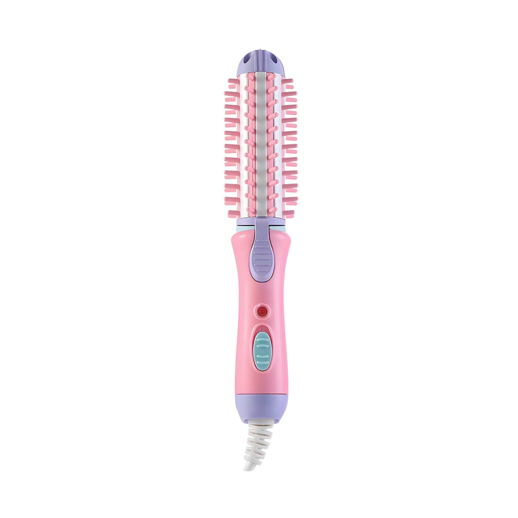 Plancha, Plástico, Rosado, 22.5*7*4.5 Centimetros, 2 En 1 Con Rizador  