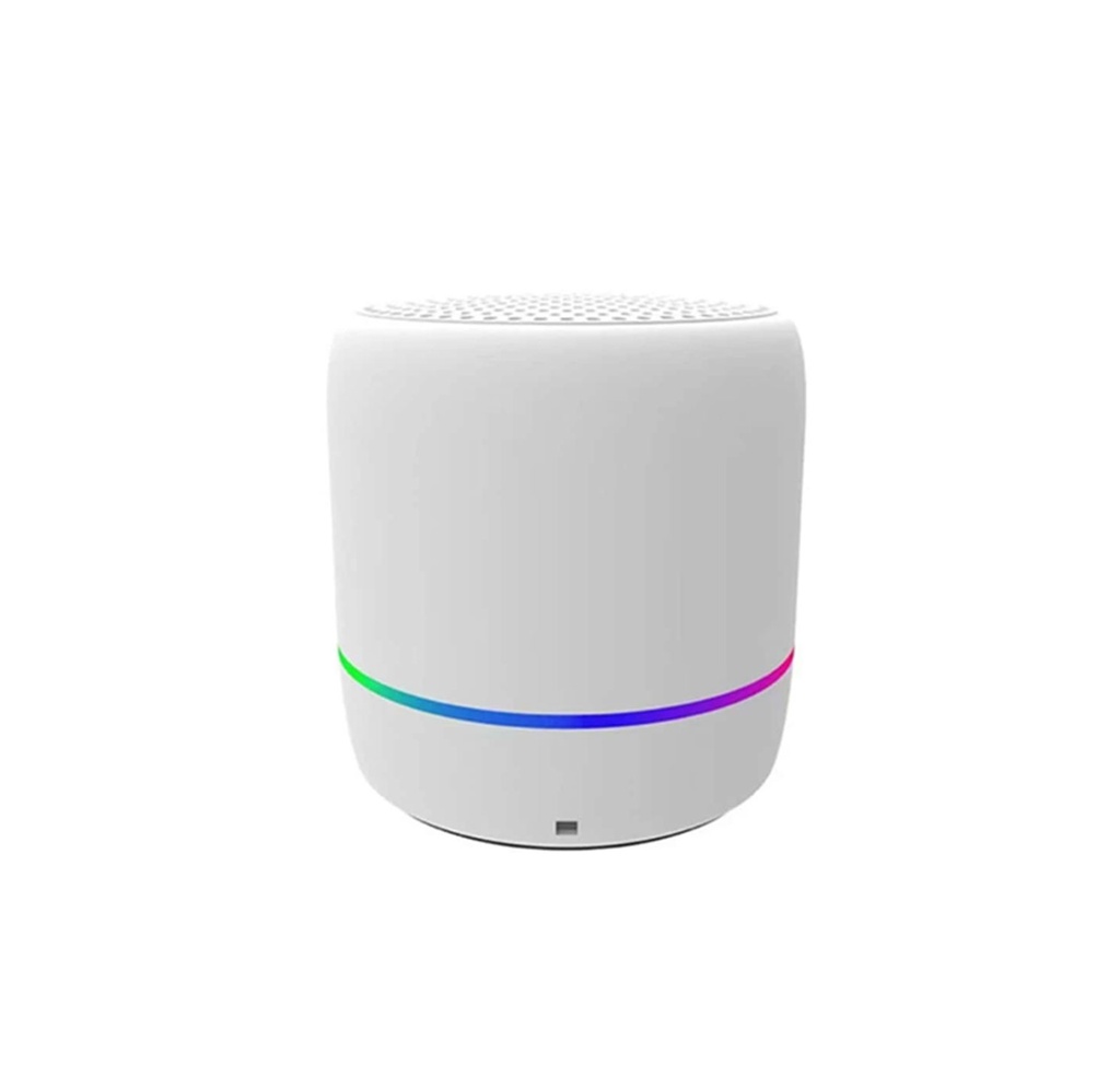 BOCINA, PLÁSTICO, BLANCO, 6*6*6.2 cm, INALÁMBRICA REDONDA SUMA