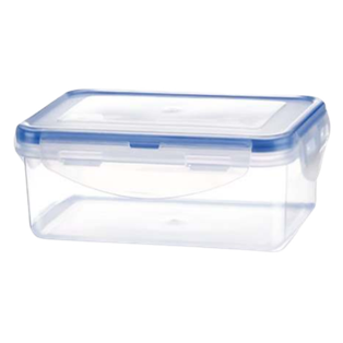 Hermetico, Plástico, Azul, 2,600 Ml Sello De , Color Transparente