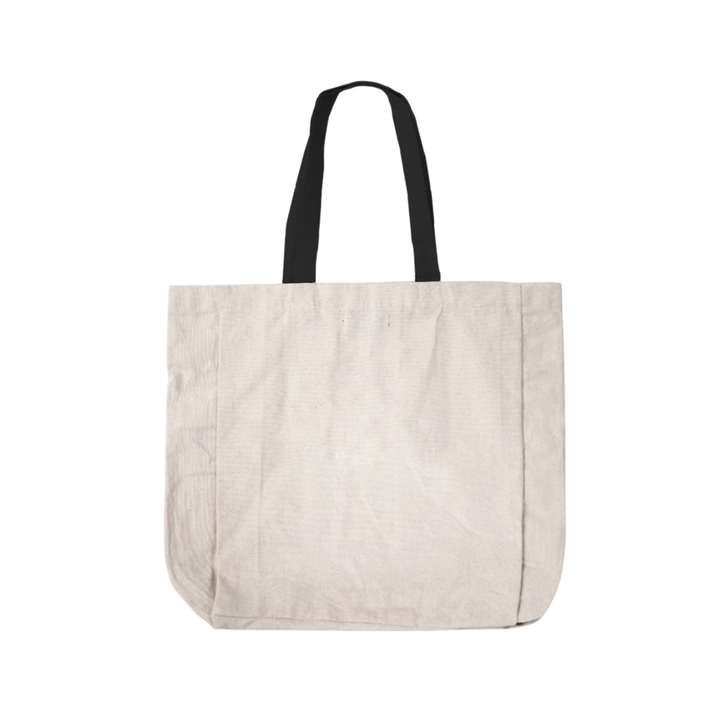 [TX114675] Bolsa, Manta Cruda, Natural (blanco), 36*31*10 Centimetros, Con Agarrador De Faja Negro
