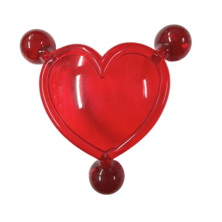Masajeador forma de corazon Rojo
