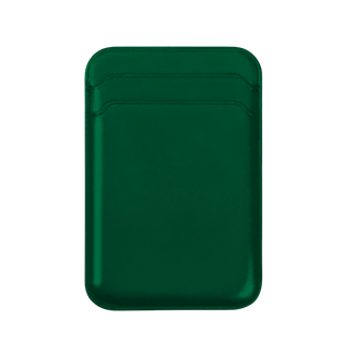 Porta Documentos, Silicón, Verde, 6.3*9.3 Centimetros, Magnético Doble Ranura Para Celular