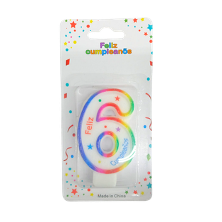 Vela, Cera, Blanco, No 6 ,