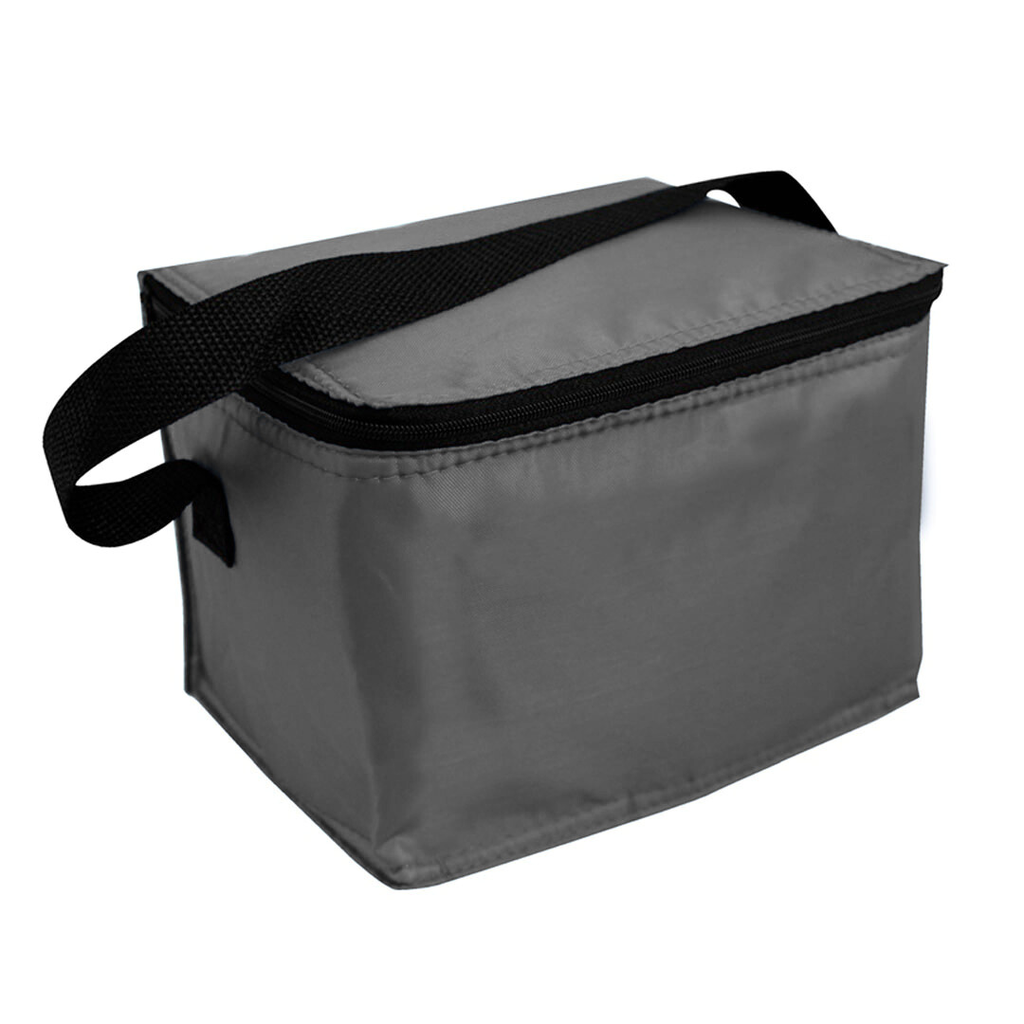 [P251343] Lonchera, Oxford, Gris, 20*15*15 Centimetros, Con Interior Aluminizado