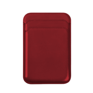 Porta Documentos, Silicón, Rojo, 6.3*9.3 Centimetros, Magnético Doble Ranura Para Celular
