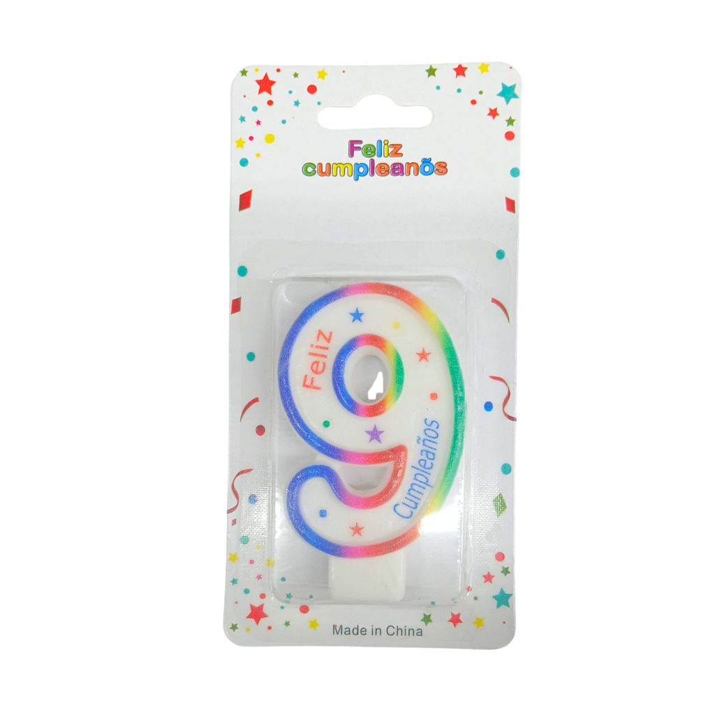 [F441346] Vela, Cera, Blanco, No 9 ,