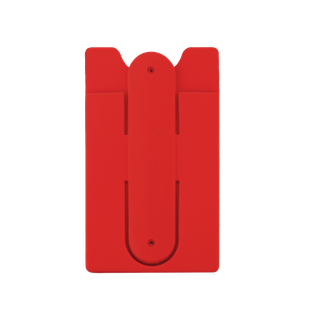 Porta Documentos, Silicón, Rojo, 5.6*9.5 Centimetros, Tipo Posacelular Magnético Para Celular