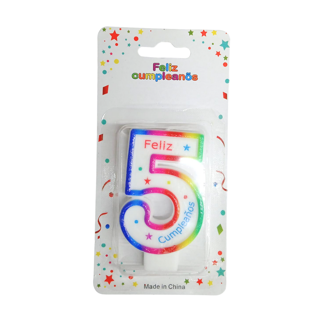 [F441342] Vela, Cera, Blanco, No 5 ,