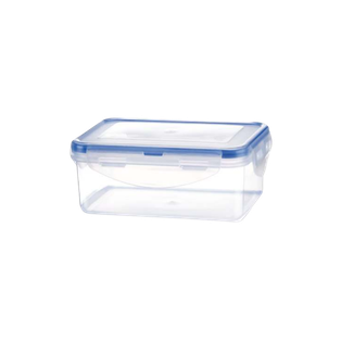 Hermetico, Plástico, Azul, 250 Ml Sello De , Color Transparente