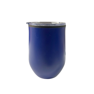 Vaso, Acero Inoxidable, Azul Oscuro Mate, 330 Ml Vinero , Con Interior Plastico 8.9*8.9*12.4