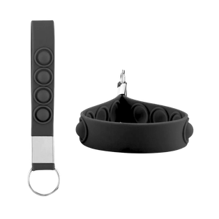 Llavero, Silicón, Negro, 16*1.6 Centimetros, Cinta Pop Up