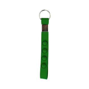 Llavero, Silicón, Verde, 16*1.6 Centimetros, Cinta Pop Up