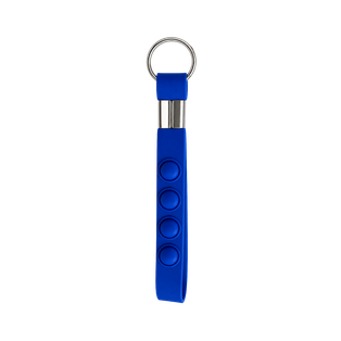 Llavero, Silicón, Azul, 16*1.6 Centimetros, Cinta Pop Up