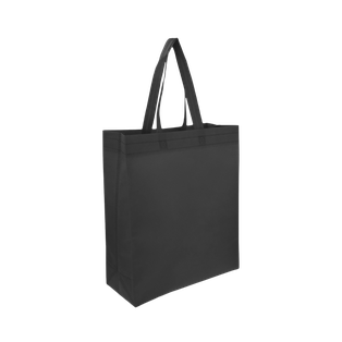Bolsa Ecologica negro 40*35*12 cm con fuelle sellada 80g
