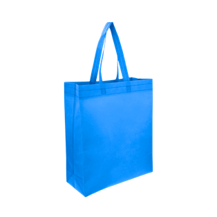 Bolsa Ecologica Celeste 40*35*12 cm Con Fuelle Sellada 80g