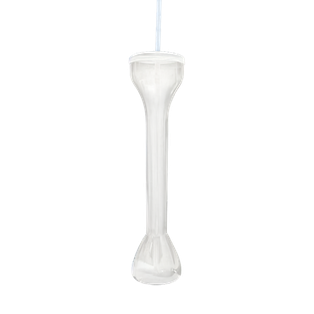 Yarda Plástico Transparente 800 Ml  40*9 Cm Con Tapa Y Pajilla