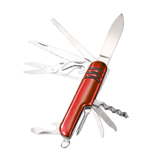 Navaja Acero Inoxidable Rojo 11 Funciones